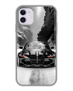 Чохол для iPhone 11 з картинкою «BMW — акварельний дрифт»