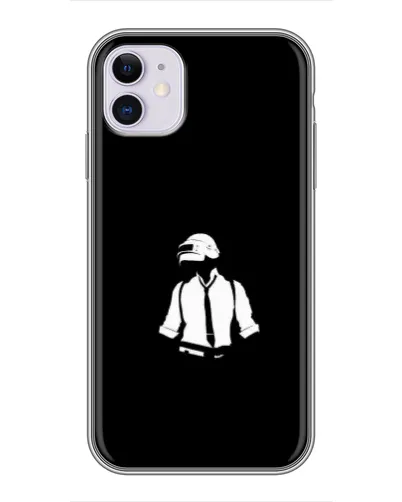Чехол для iPhone 11 с картинкой «PUBG — белый шлем» Чехол для iPhone 11 с картинкой «PUBG — белый шлем»