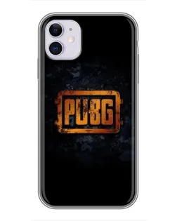 Чехол для iPhone 11 с картинкой «PUBG — золотой логотип»