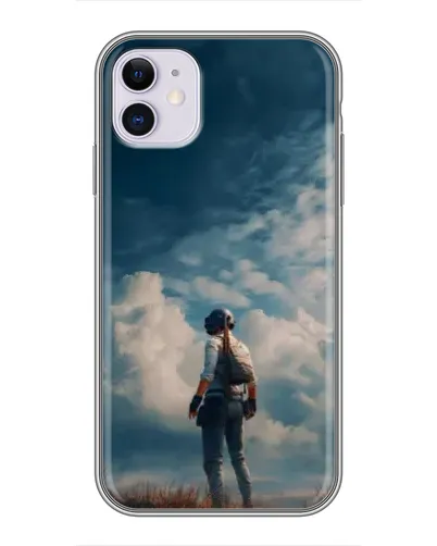 Чехол для iPhone 11 с картинкой «Герой PUBG на скале» Чехол для iPhone 11 с картинкой «Герой PUBG на скале»