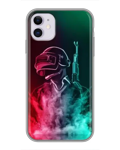 Чехол для iPhone 11 с картинкой «PUBG — огненный воин» Чехол для iPhone 11 с картинкой «PUBG — огненный воин»