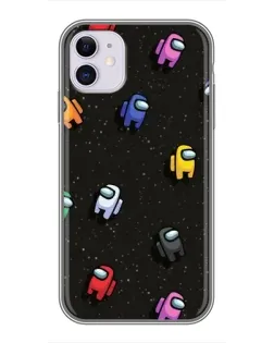 Чехол для iPhone 11 с картинкой «Космический паттерн Among Us» Чехол для iPhone 11 с картинкой «Космический паттерн Among Us»