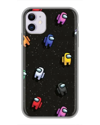 Чехол для iPhone 11 с картинкой «Космический паттерн Among Us» Чехол для iPhone 11 с картинкой «Космический паттерн Among Us»