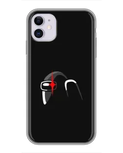 Чехол для iPhone 11 с картинкой «Among Us шлем» Чехол для iPhone 11 с картинкой «Among Us шлем»