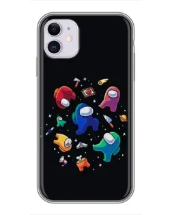 Чехол для iPhone 11 с картинкой «Among Us космос»