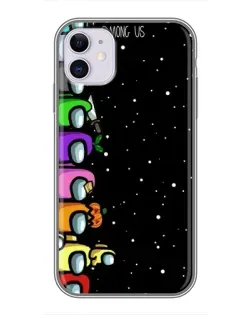 Чехол для iPhone 11 с картинкой «Команда Among Us»
