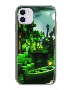 Чехол для iPhone 11 с картинкой «Minecraft лесной пейзаж» Чехол для iPhone 11 с картинкой «Minecraft лесной пейзаж»