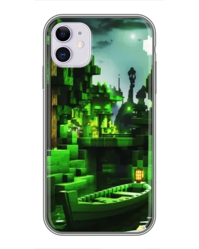 Чехол для iPhone 11 с картинкой «Minecraft лесной пейзаж» Чехол для iPhone 11 с картинкой «Minecraft лесной пейзаж»