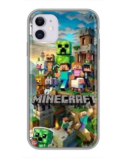 Чехол для iPhone 11 с картинкой «Замок Minecraft» Чехол для iPhone 11 с картинкой «Замок Minecraft»