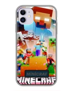 Чехол для iPhone 11 с картинкой «Minecraft герои игры» Чехол для iPhone 11 с картинкой «Minecraft герои игры»