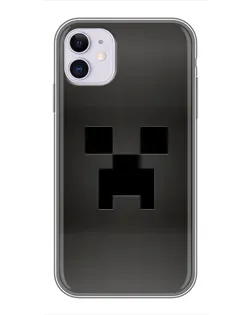 Чехол для iPhone 11 с картинкой «Черный крипер градиент»