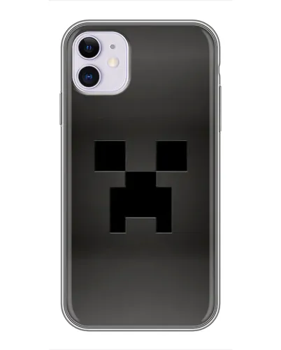 Чехол для iPhone 11 с картинкой «Черный крипер градиент» Чехол для iPhone 11 с картинкой «Черный крипер градиент»