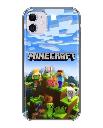 Чехол для iPhone 11 с картинкой «Minecraft классический мир» Чехол для iPhone 11 с картинкой «Minecraft классический мир»