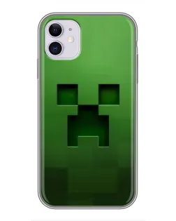 Чехол для iPhone 11 с картинкой «Крипер микро-дизайн»