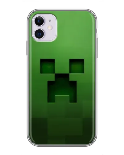 Чехол для iPhone 11 с картинкой «Крипер микро-дизайн» Чехол для iPhone 11 с картинкой «Крипер микро-дизайн»