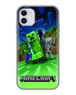 Чехол для iPhone 11 с картинкой «Команда героев игры»