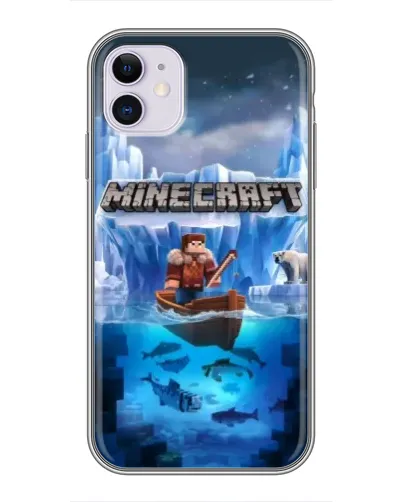 Чехол для iPhone 11 с картинкой «Minecraft ледяной мир» Чехол для iPhone 11 с картинкой «Minecraft ледяной мир»