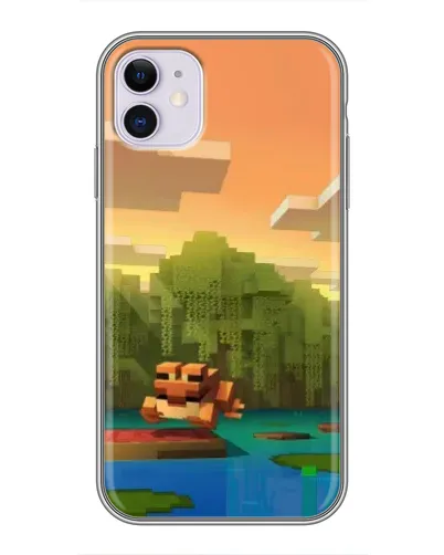 Чехол для iPhone 11 с картинкой «Майнкрафт закат солнца» Чехол для iPhone 11 с картинкой «Майнкрафт закат солнца»