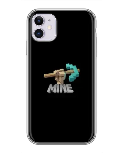 Чехол для iPhone 11 с картинкой «Алмазная кирка» Чехол для iPhone 11 с картинкой «Алмазная кирка»