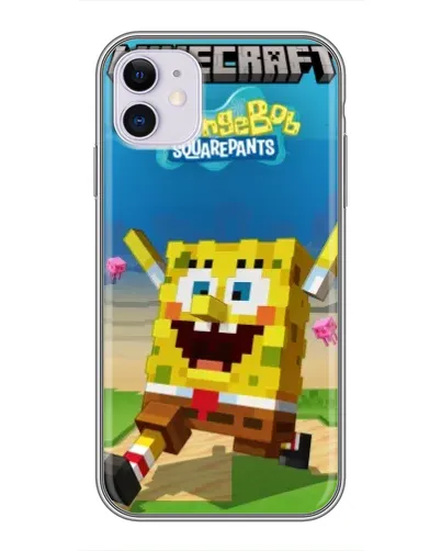 Чохол для iPhone 11 з картинкою «Губка Боб Minecraft» Чохол для iPhone 11 з картинкою «Губка Боб Minecraft»