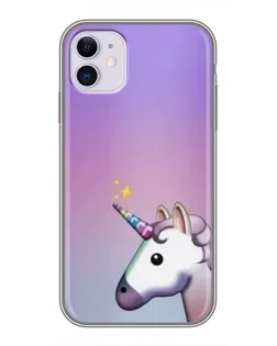 Чехол для iPhone 11 с картинкой «Единорог градиент»