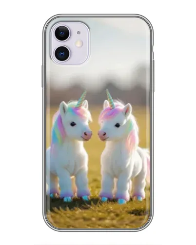 Чехол для iPhone 11 с картинкой «Пара единорогов» Чехол для iPhone 11 с картинкой «Пара единорогов»