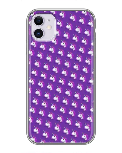 Чехол для iPhone 11 с картинкой «Единороги на фиолетовом» Чехол для iPhone 11 с картинкой «Единороги на фиолетовом»