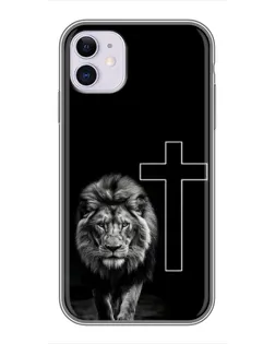 Чехол для iPhone 11 с картинкой «Лев и Крест»