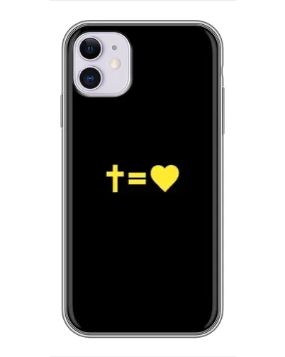 Чехол для iPhone 11 с картинкой «Сердце и Крест» Чехол для iPhone 11 с картинкой «Сердце и Крест»