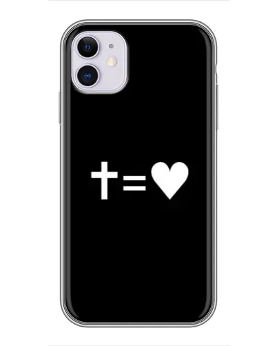 Чехол для iPhone 11 с картинкой «Крест и Сердце» Чехол для iPhone 11 с картинкой «Крест и Сердце»
