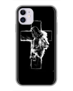 Чехол для iPhone 11 с картинкой «Сияющий крест Jesus»