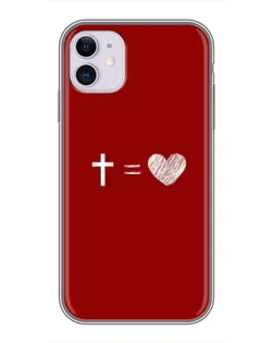 Чехол для iPhone 11 с картинкой «Уравнение любви»