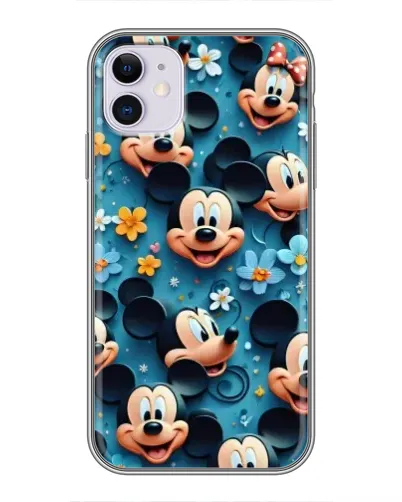Чехол для iPhone 11 с картинкой «Паттерн Микки и Минни» Чехол для iPhone 11 с картинкой «Паттерн Микки и Минни»