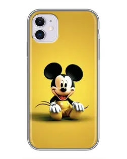 Чехол для iPhone 11 с картинкой «Микки на желтом»
