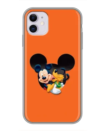 Чехол для iPhone 11 с картинкой «Сердце Микки Минни» Чехол для iPhone 11 с картинкой «Сердце Микки Минни»