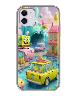 Чехол для iPhone 11 с картинкой «Монстр-трак приключения»
