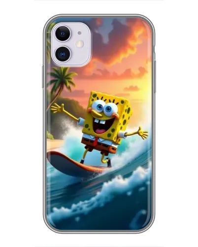 Чехол для iPhone 11 с картинкой «Губка Боб серфингист» Чехол для iPhone 11 с картинкой «Губка Боб серфингист»