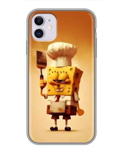 Чехол для iPhone 11 с картинкой «Губка Боб повар» Чехол для iPhone 11 с картинкой «Губка Боб повар»