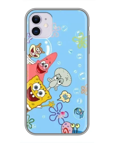 Чехол для iPhone 11 с картинкой «Веселые пузырьки» Чехол для iPhone 11 с картинкой «Веселые пузырьки»