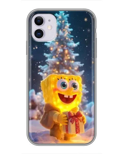 Чехол для iPhone 11 с картинкой «Рождественский Спанч Боб» Чехол для iPhone 11 с картинкой «Рождественский Спанч Боб»
