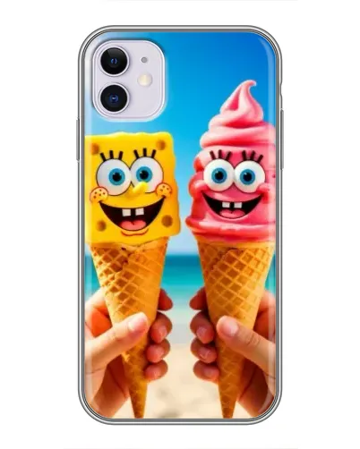 Чехол для iPhone 11 с картинкой «Спанч Боб мороженое» Чехол для iPhone 11 с картинкой «Спанч Боб мороженое»