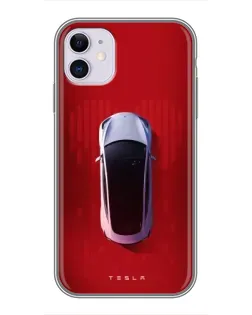 Чехол для iPhone 11 с картинкой «Tesla Top View» Чехол для iPhone 11 с картинкой «Tesla Top View»