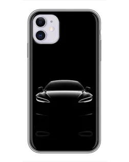 Чехол для iPhone 11 с картинкой «Силуэт Tesla Night» Чехол для iPhone 11 с картинкой «Силуэт Tesla Night»