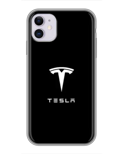 Чехол для iPhone 11 с картинкой «Tesla White Logo» Чехол для iPhone 11 с картинкой «Tesla White Logo»