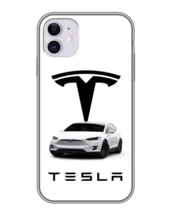 Чехол для iPhone 11 с картинкой «Tesla White Style»