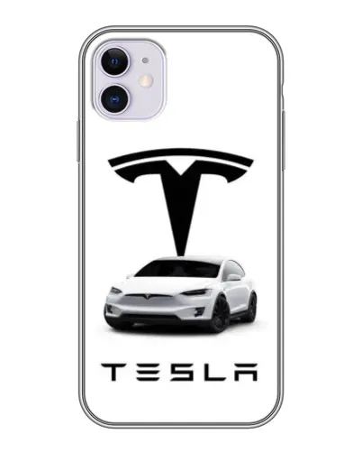 Чехол для iPhone 11 с картинкой «Tesla White Style» Чехол для iPhone 11 с картинкой «Tesla White Style»