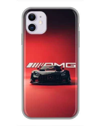 Чехол для iPhone 11 с картинкой «Mercedes AMG — красная линия» Чехол для iPhone 11 с картинкой «Mercedes AMG — красная линия»