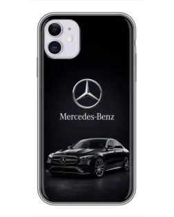 Чехол для iPhone 11 с картинкой «Mercedes — решетка радиатора»
