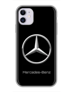 Чехол для iPhone 11 с картинкой «Mercedes Silver Logo»