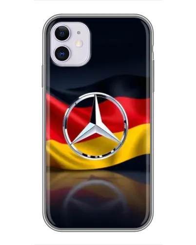 Чехол для iPhone 11 с картинкой «Mercedes — флаг Германии» Чехол для iPhone 11 с картинкой «Mercedes — флаг Германии»